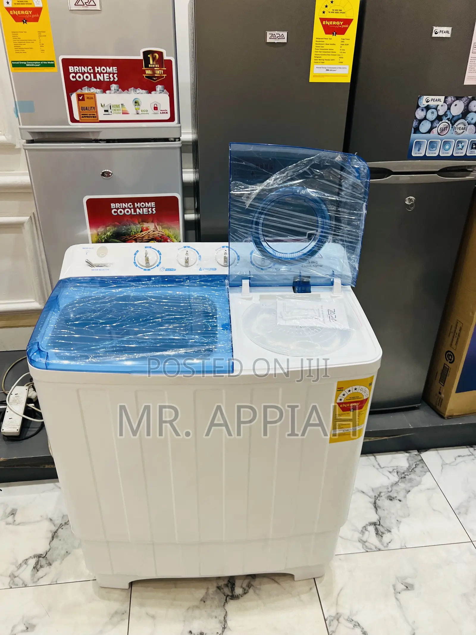 Get Affordable Zara 11kg Top Load Washing Machine(Semi-Auto)
