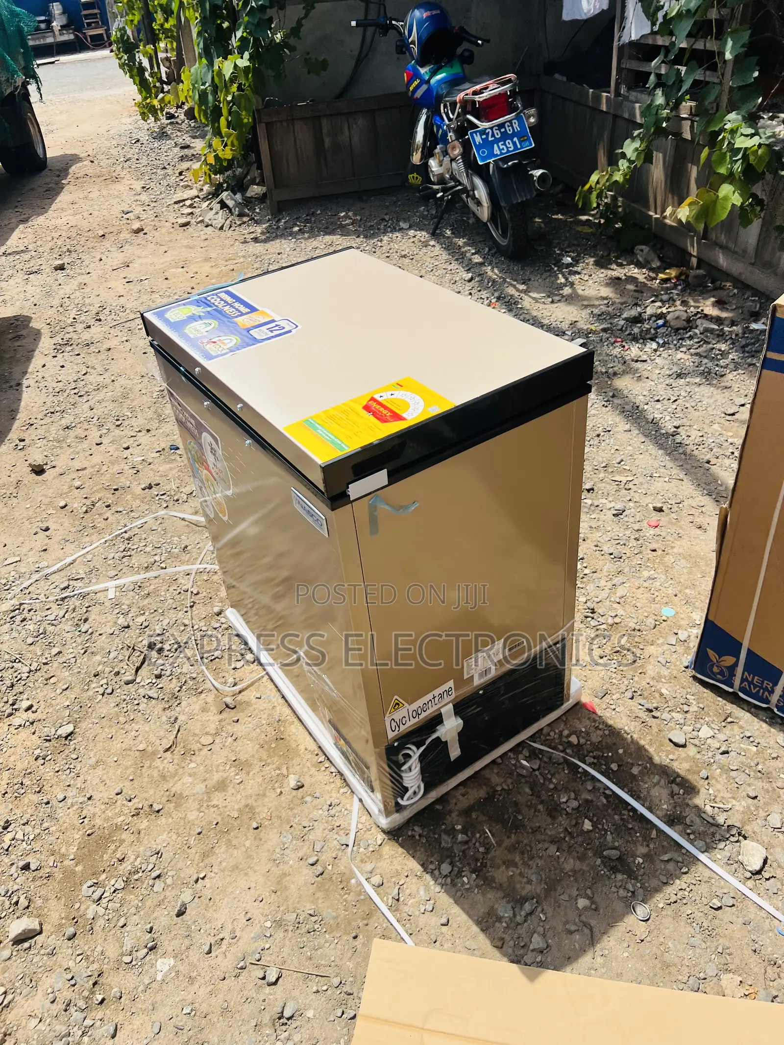 Available Now at Store Chest Gold Color Freezer 150l Nasco