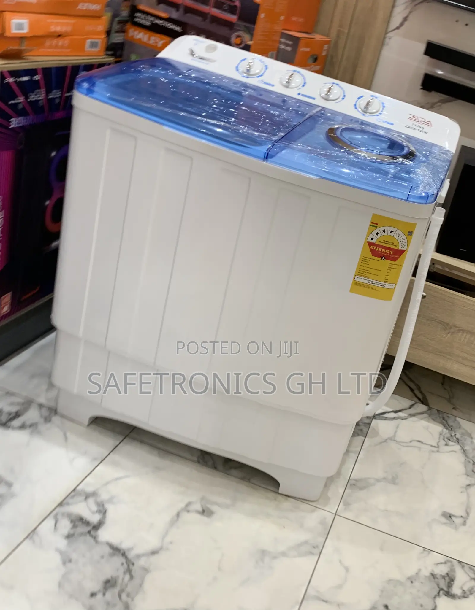 Neatly Sealed Spin Zara 7kg Semi-Automatic Top Load Washing Machine