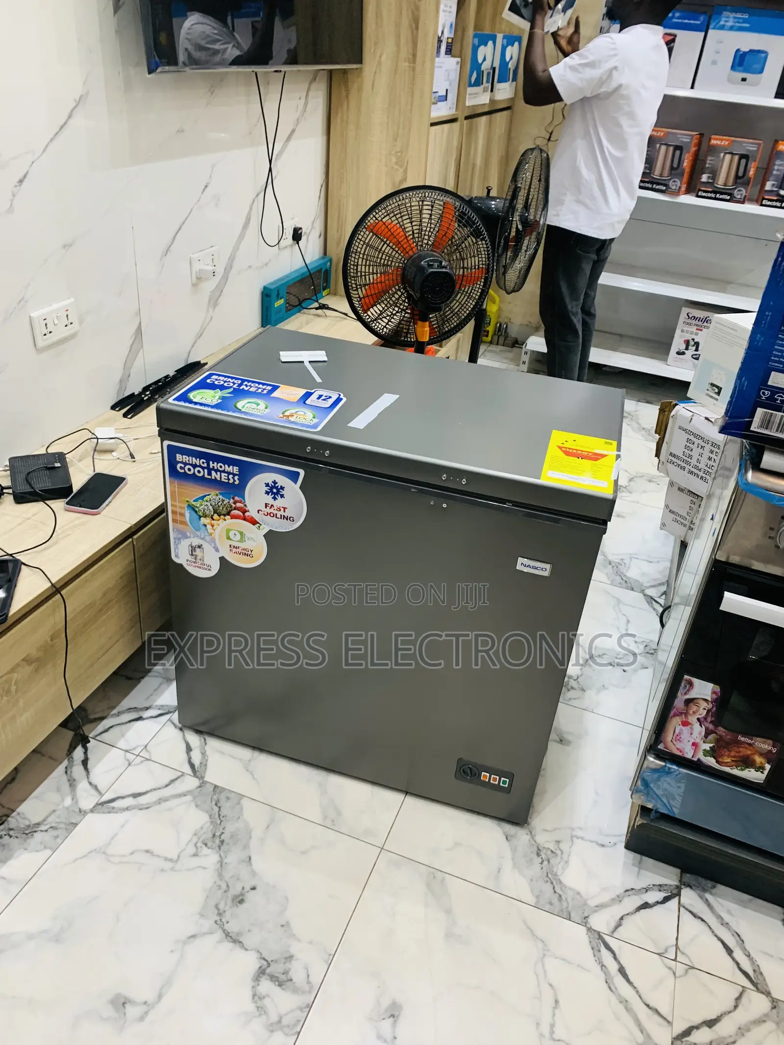 Amazing New Chest Grey Single Door Nas- 195l Nasco Freezer