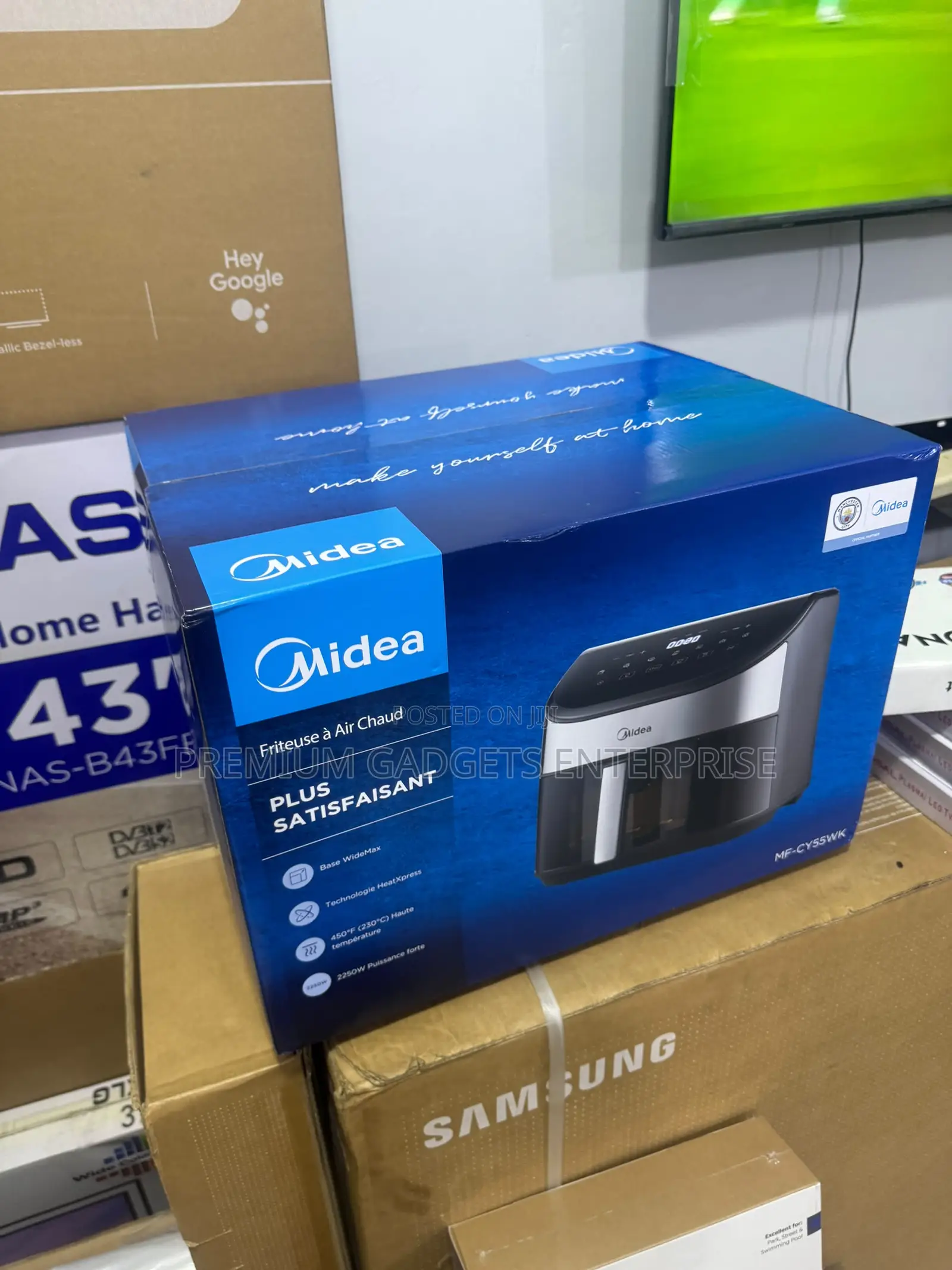 Midea Air Fryer 6l Heatxpress Technology 90% Less Oil 1600w Mf-Cy55wk