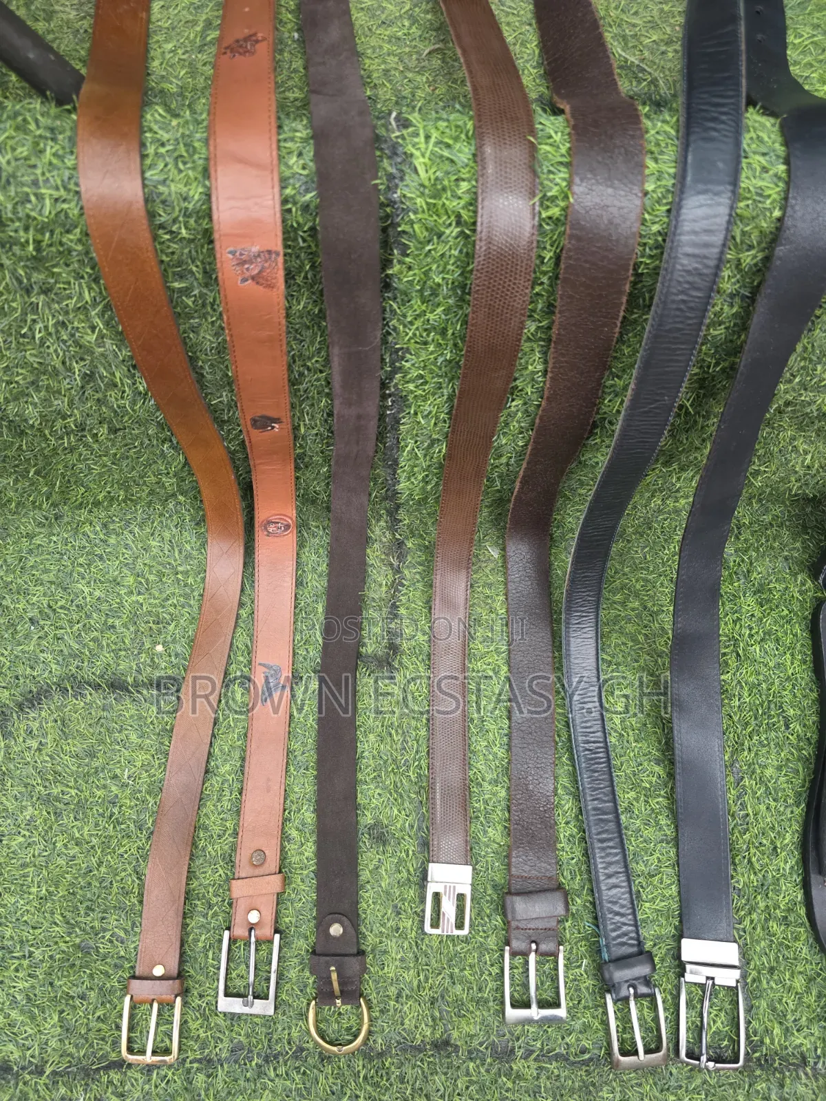 Genuine Leather Belts (Uk Used) (Swipe for Designs)