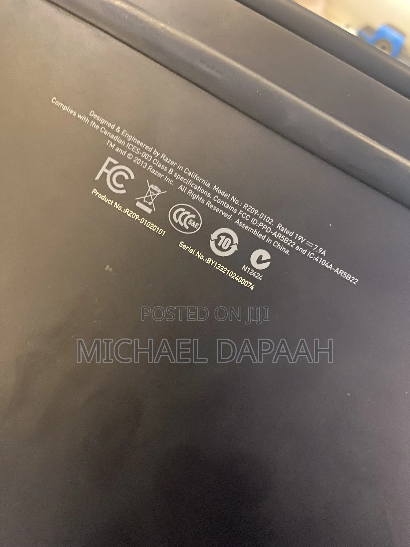 Laptop 8GB Intel Core i7 SSD 256GB