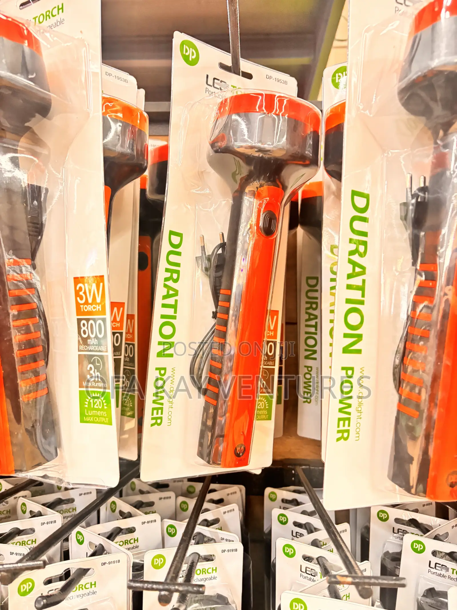 Long Led Portable Torch Rechargeable