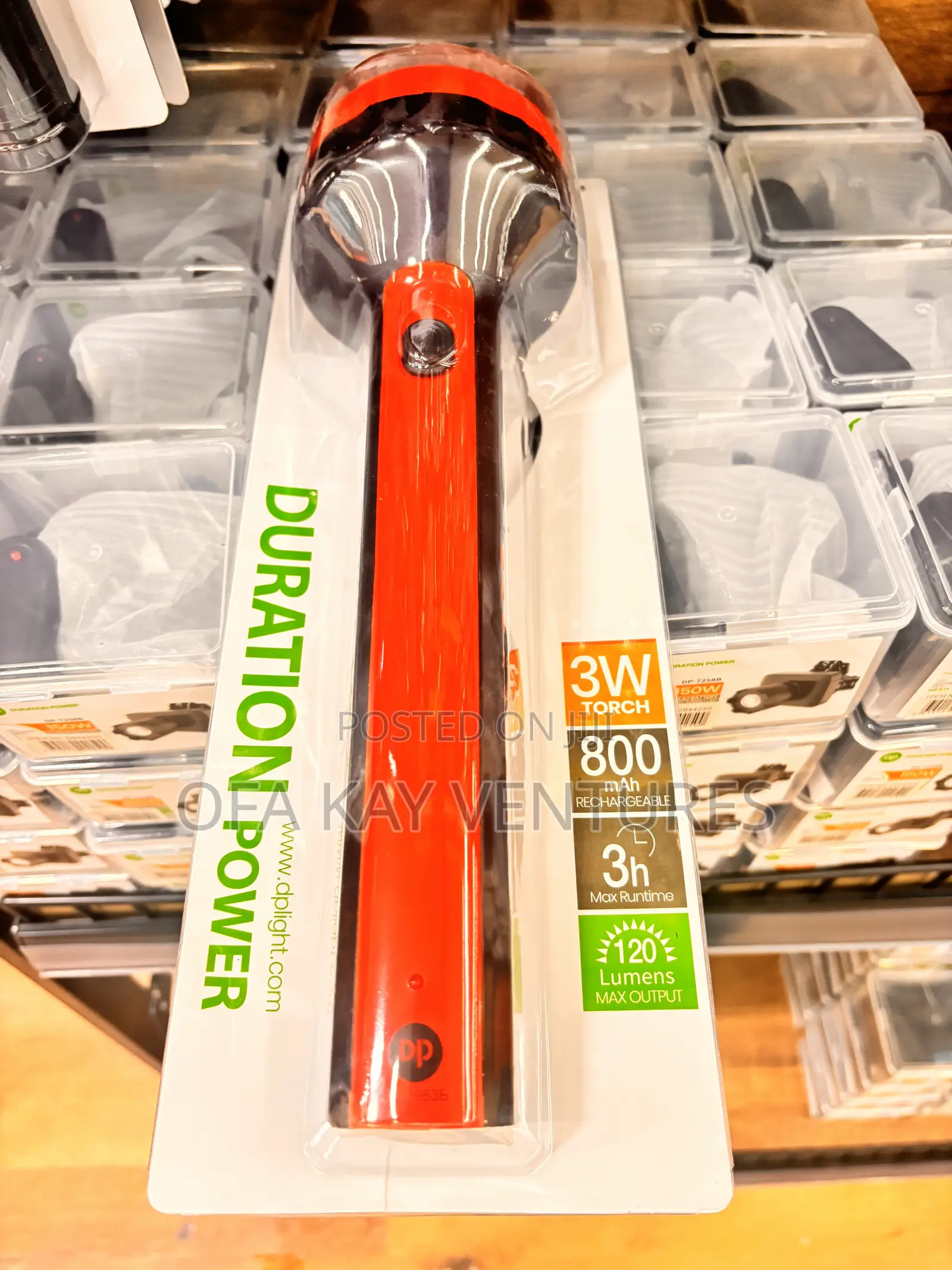 Long Led Portable Torch Rechargeable