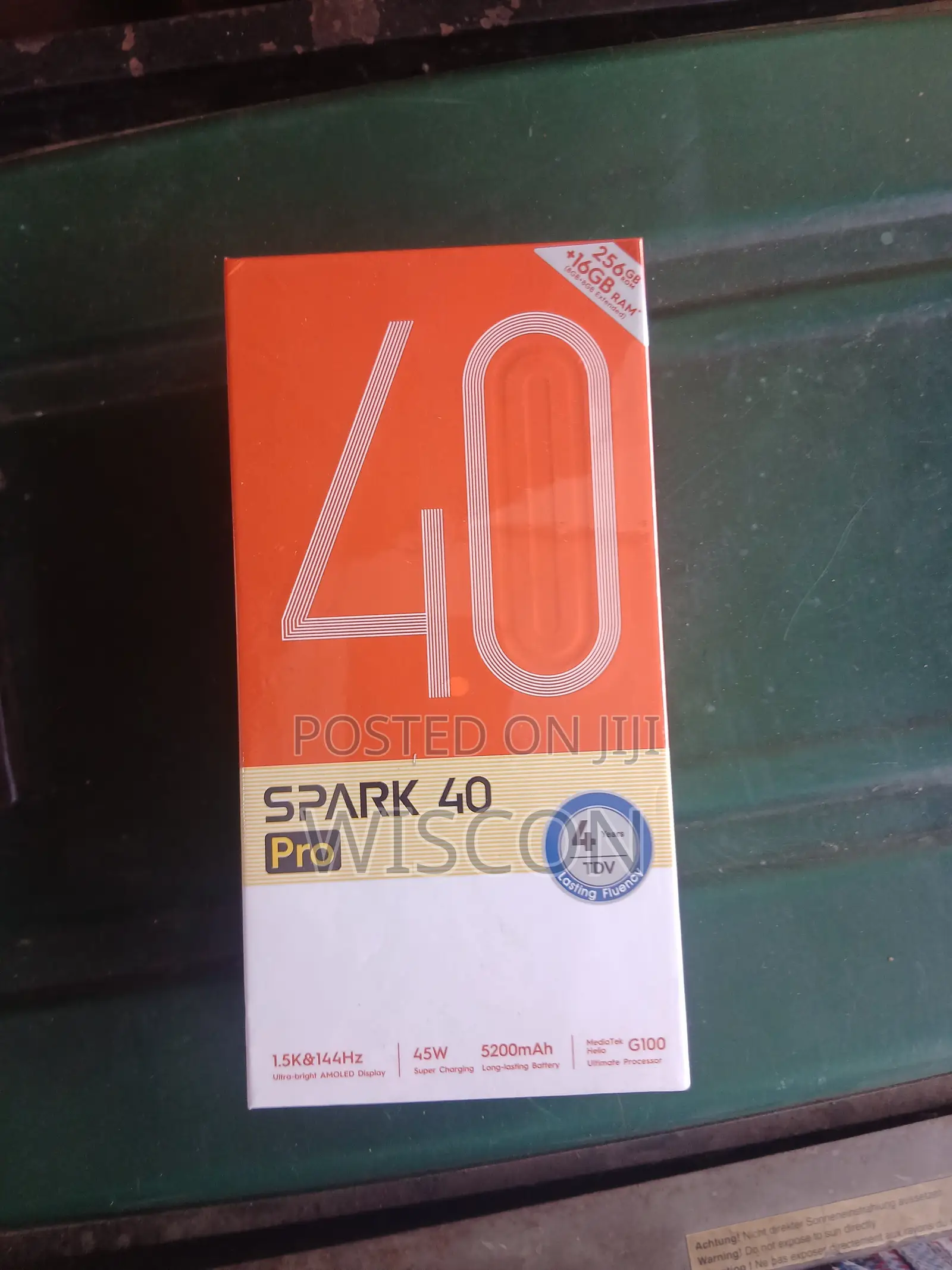 New Tecno Spark 40 Pro 256 GB Black