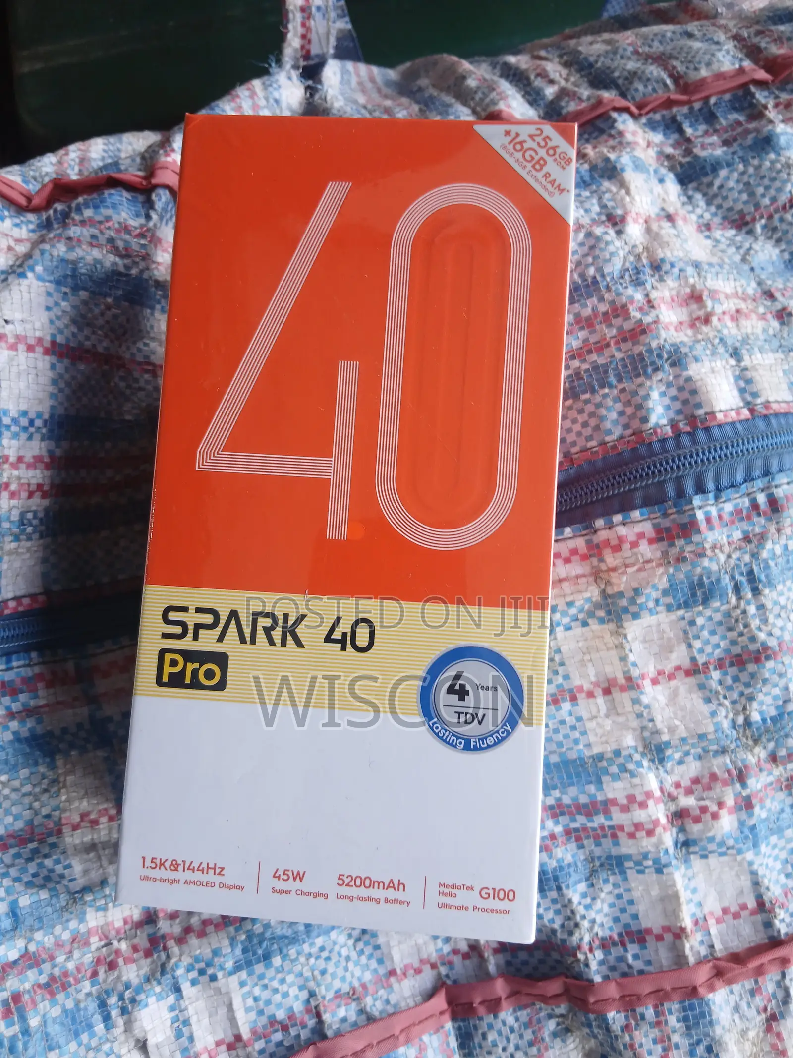New Tecno Spark 40 Pro 256 GB Black