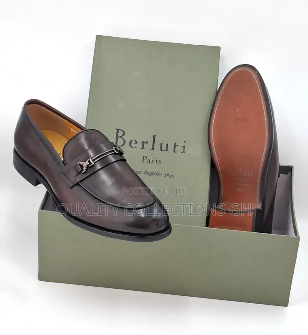 Dark Brown Berluti Loafers
