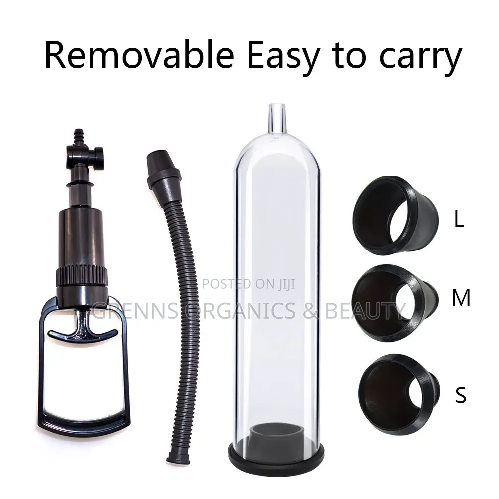 Penis Pump Vacuum Enlargement Pump – 3 Sizes S/M/L Men Sex Toy