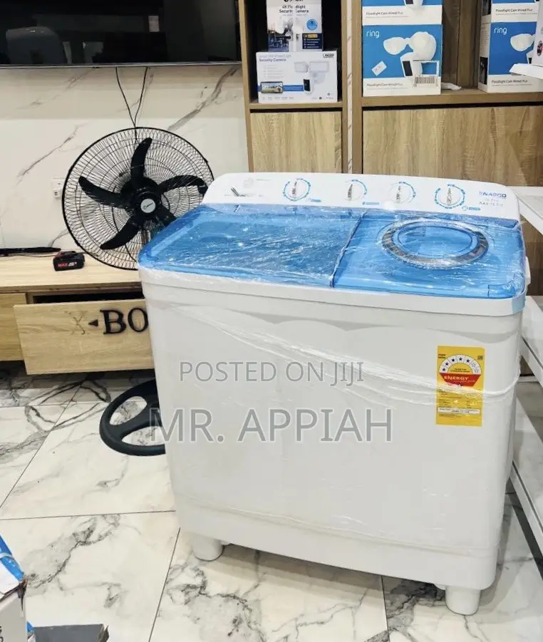 Classic Design Nasco 15kg Washing Machine With Transparent Lid 