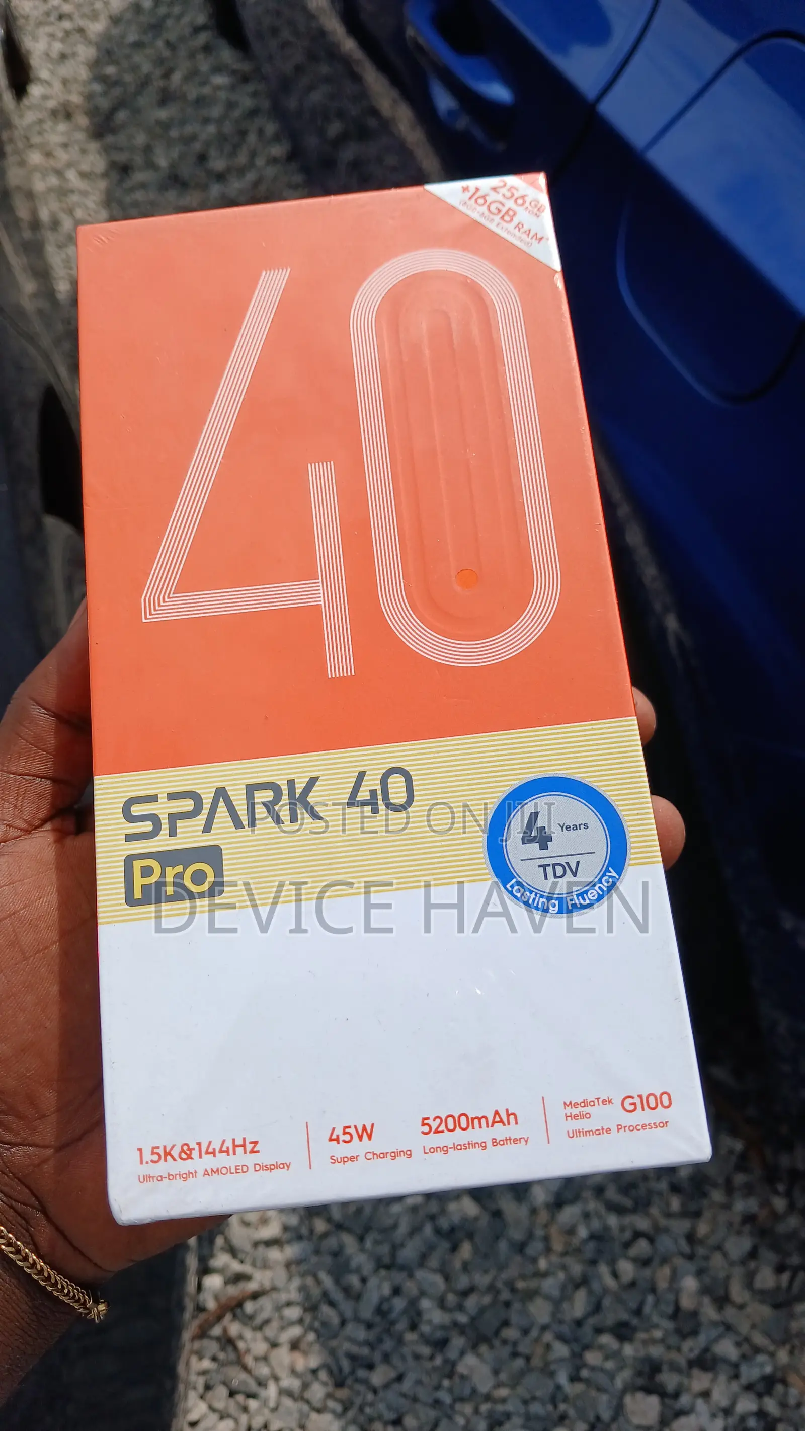 New Tecno Spark 40 Pro 256 GB Gold