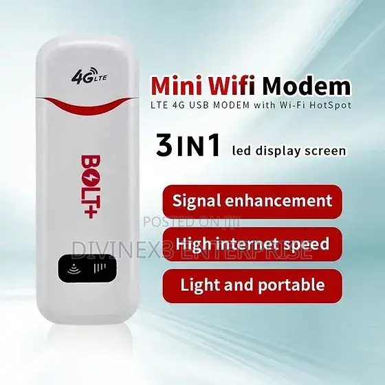 Bolt+ Lte 4g Usb Modem Wi-Fi Hotspot – 3-in-1 Connectivity