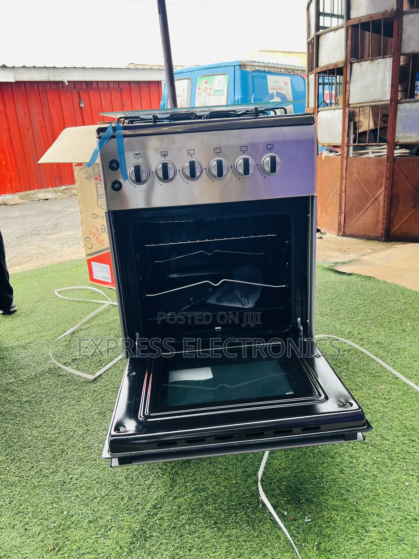 Ultra Modern Sleek Sliver New Line Gas Cooker Oven 4b 50/60
