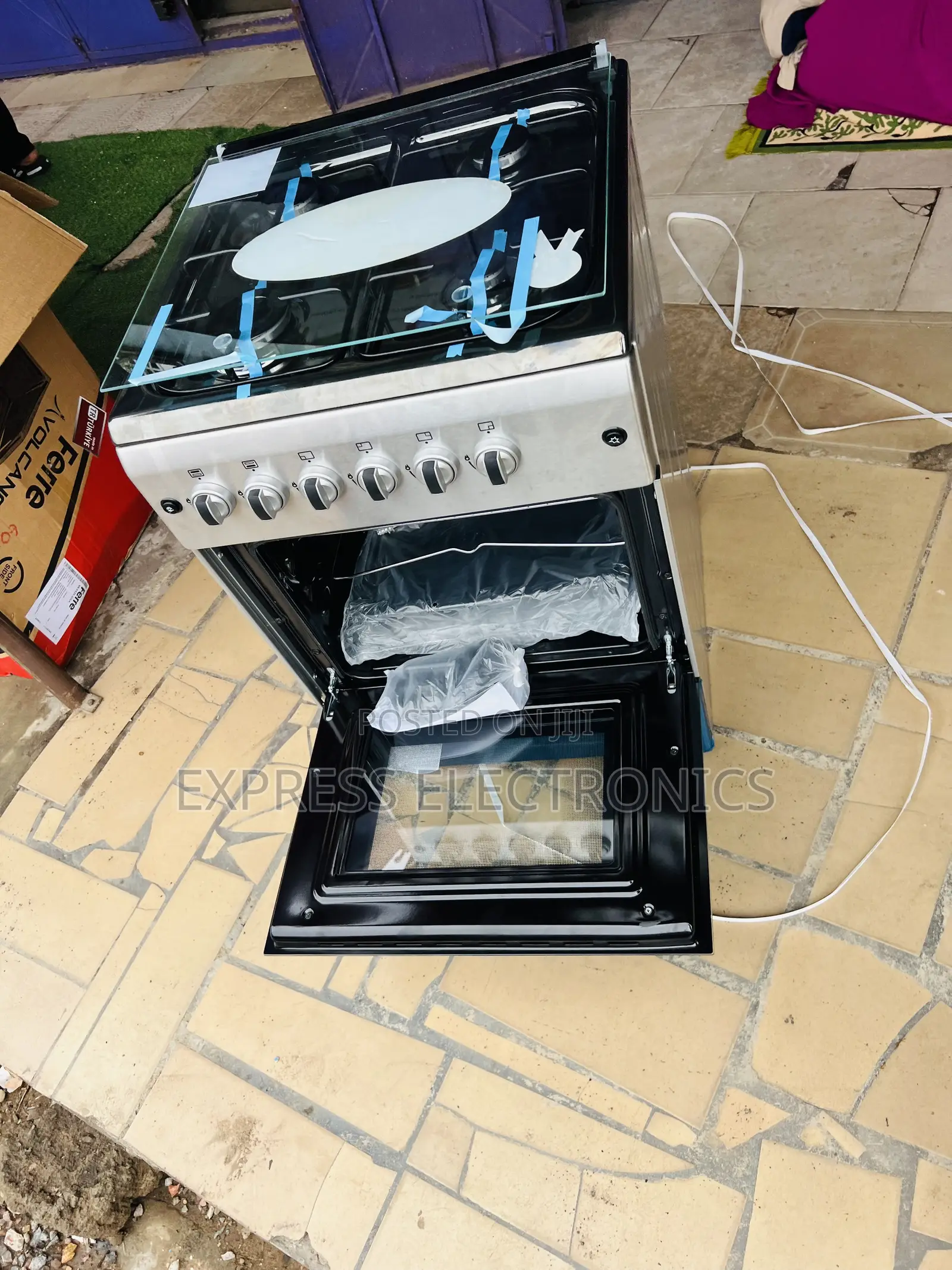 Range Hood Gas Cooker Oven Grill 60/60 Gas Cooker Oven 4 New Line