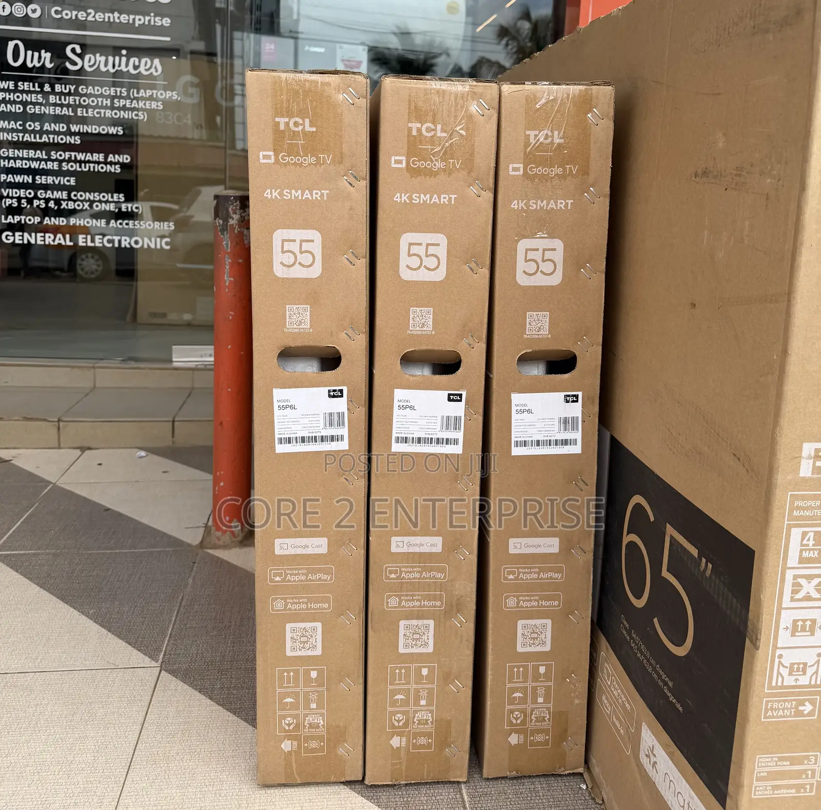 Brand New TCL 55" Smart Google Tv - HDR + Voice Control