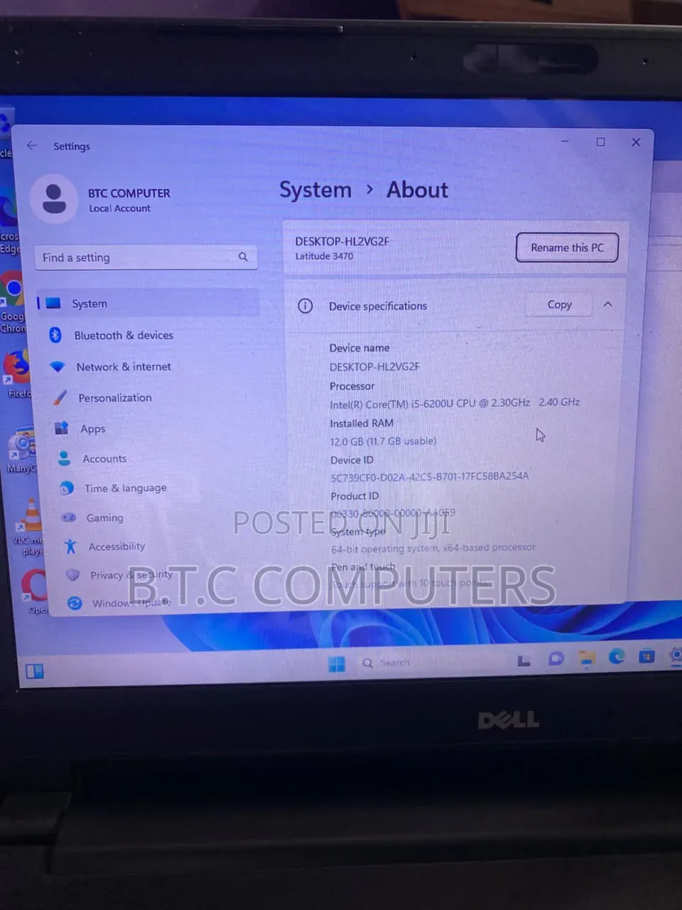 Laptop Dell Latitude 14 3470 12GB Intel Core i5 HDD+SSD 500GB