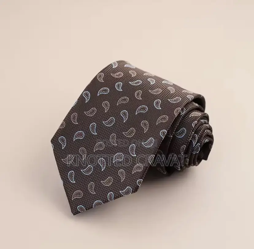 Brown Stripped Flying Tie