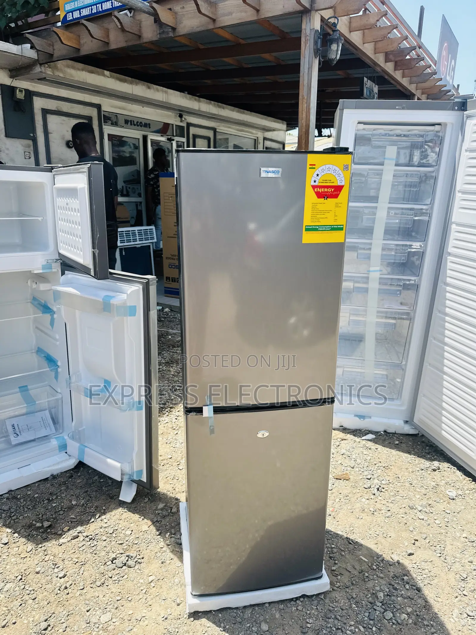 Fast Freezing Function Double Door Fridge Nasco Nasd2-20fl