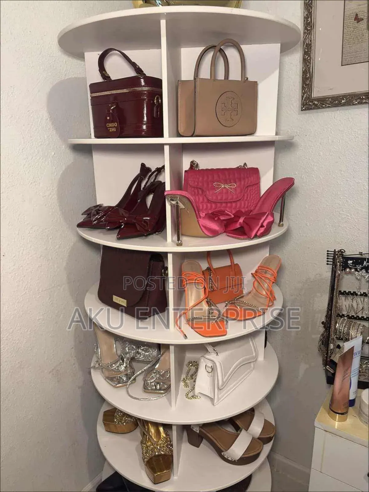 360° Rotating Shoe Rack