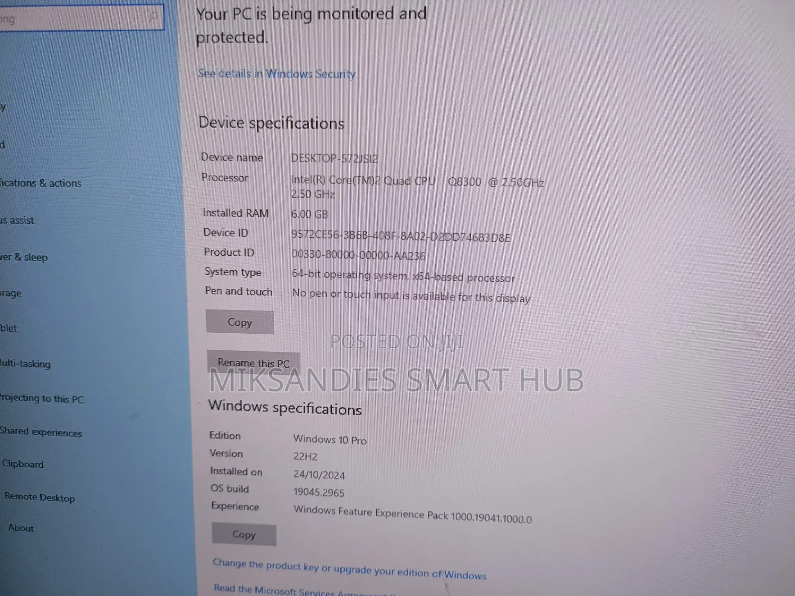 Desktop Computer HP 6GB Intel Core 2 Quad HDD+SSD 320GB