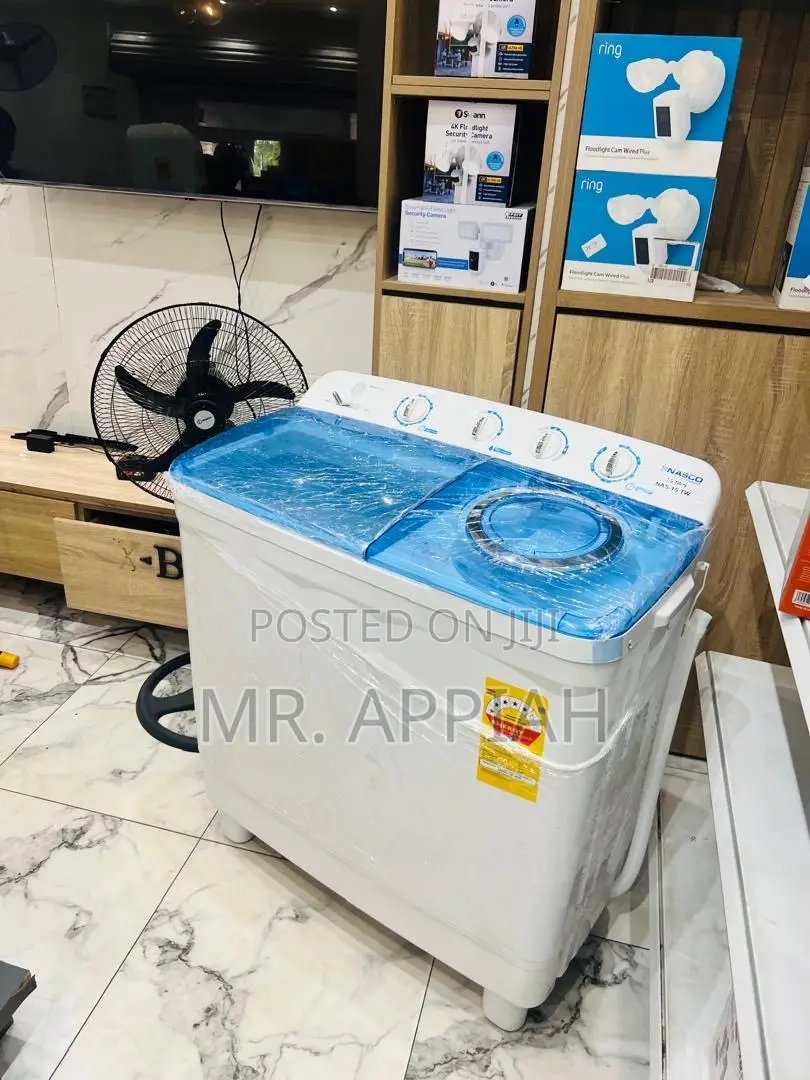 Super Classic Nasco 15kg Twin Top Electric Washing Machine(White) 
