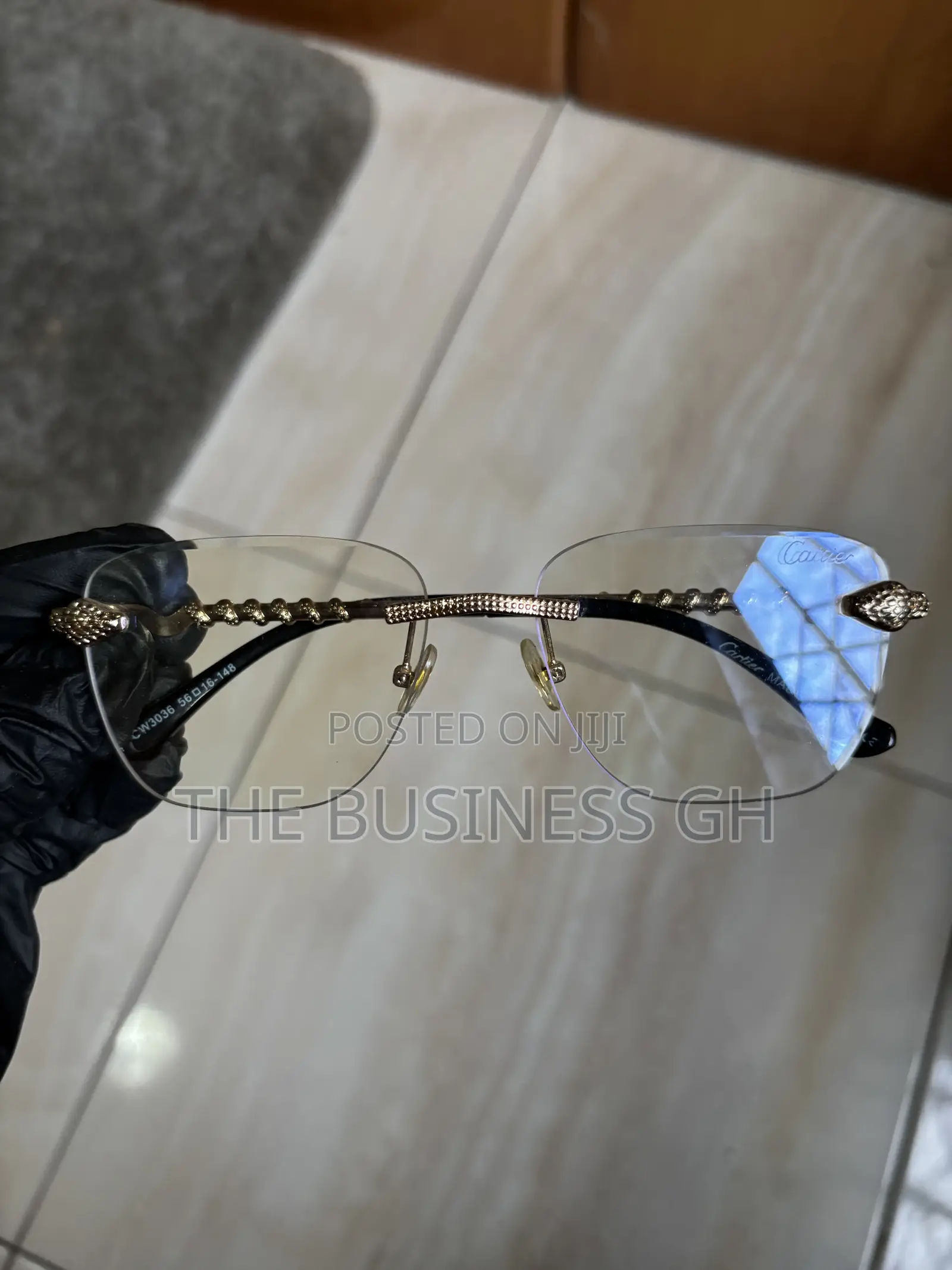 Bold Cartier Rimless Glasses