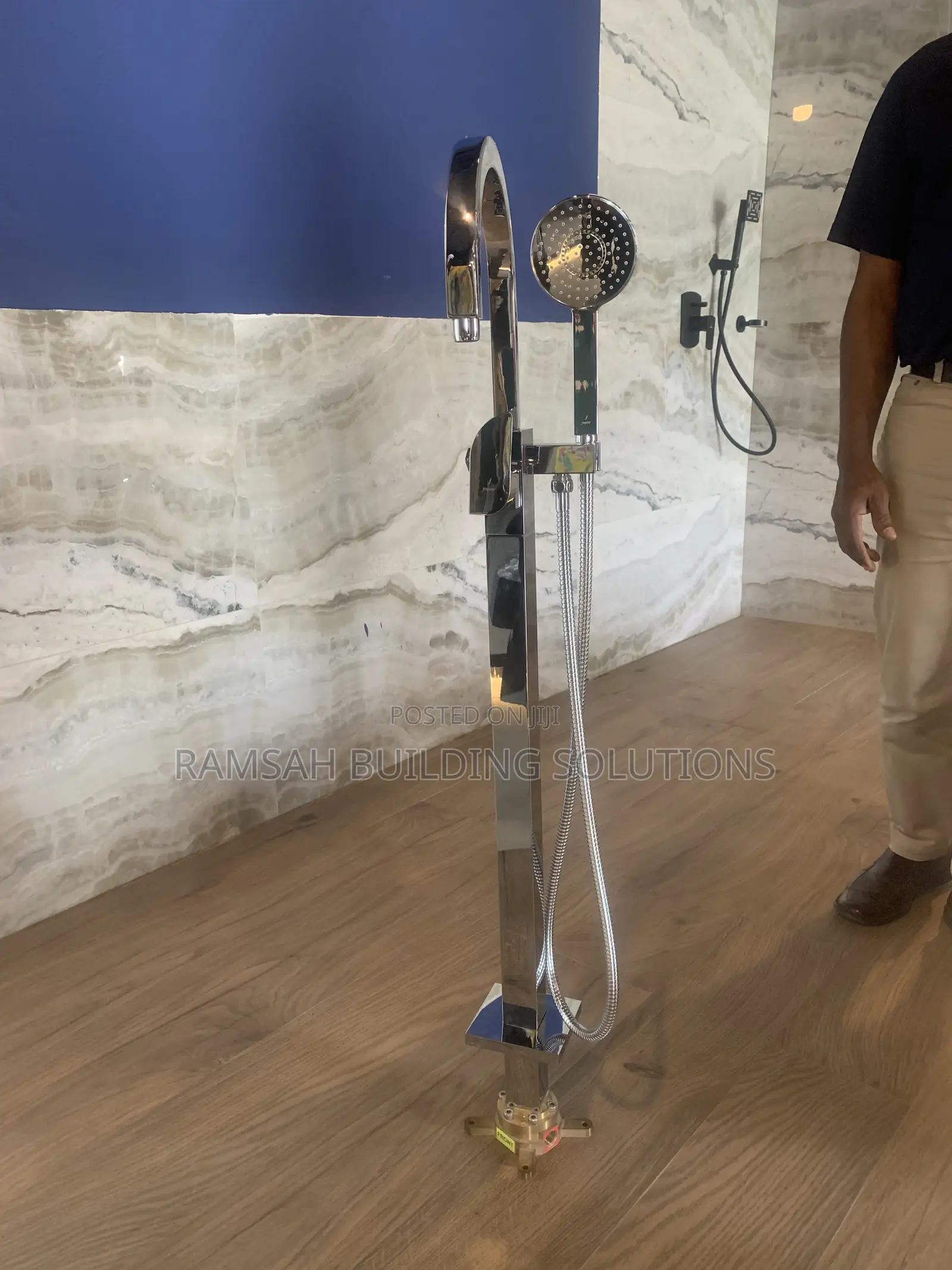 Luxury Floor Mounted Bath Filler – Elegant Freestanding Bathtub Tap