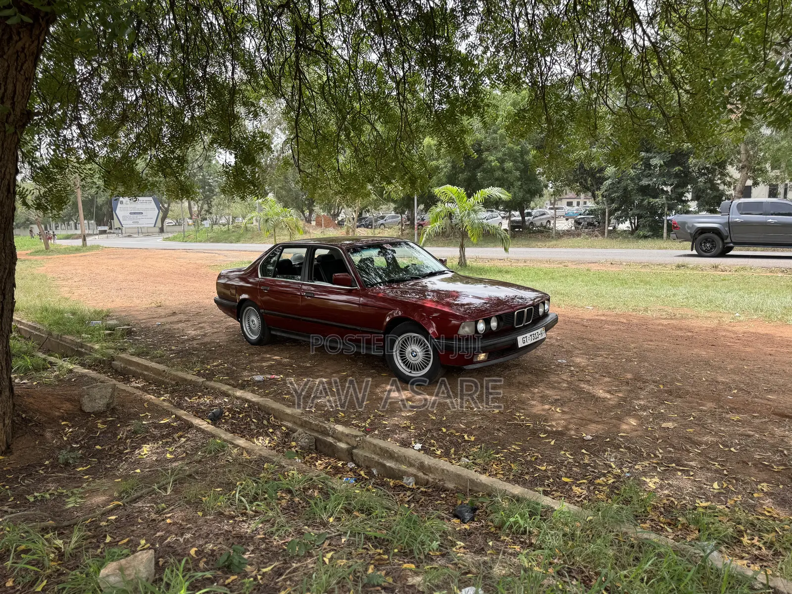 BMW 7 Series 1990 Burgundy