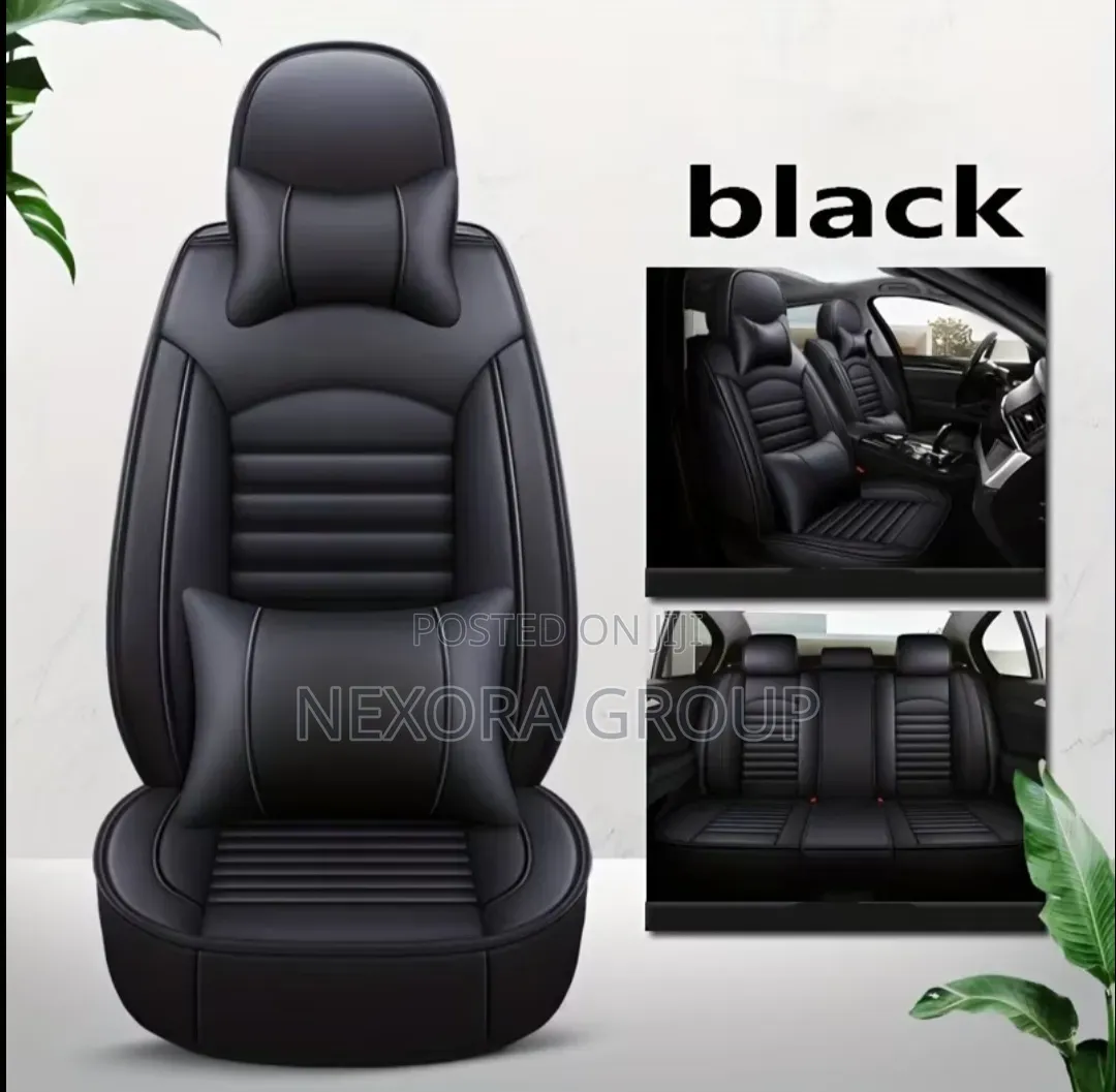 Premium Leather Seat Cover Set Stylish Car Interior Upgrade