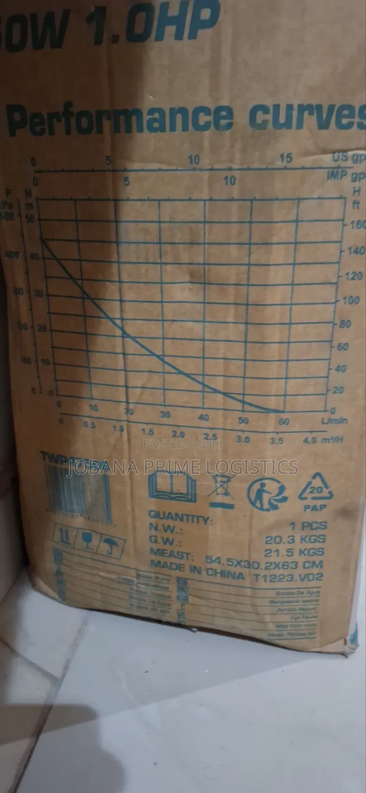 Total 750w Water Pump