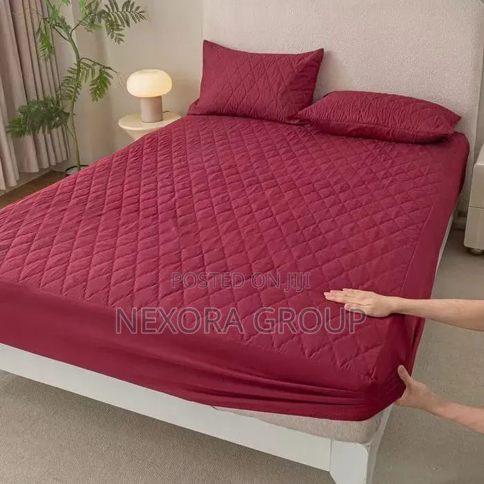 Premium Mattress Cover Set – Waterproof Bedsheet With Pillowcases