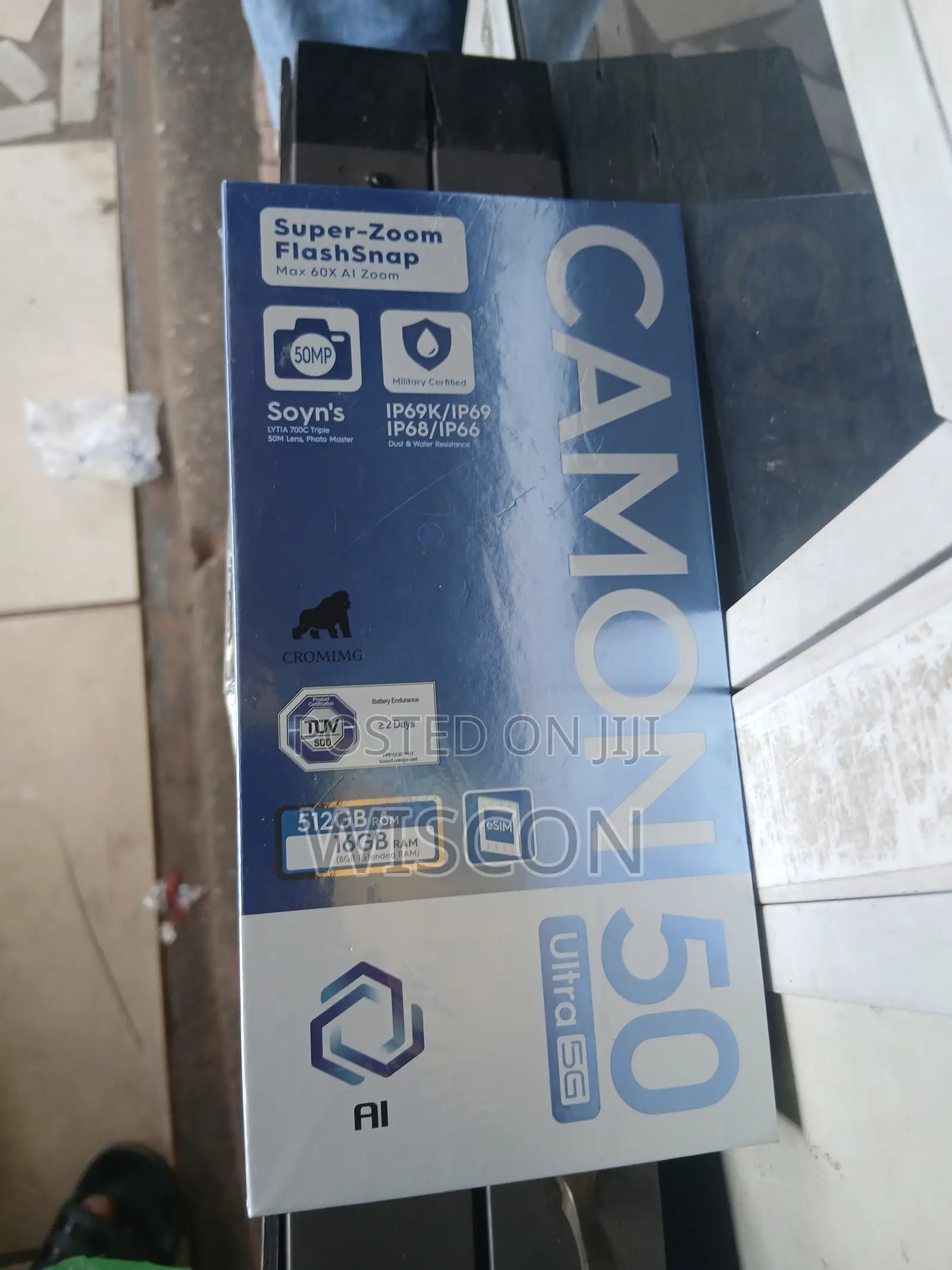 New Tecno Camon 50 Ultra 512 GB Black