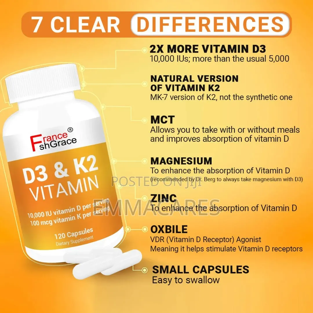 Vitamin D3 10,000iu 100mcg as Mk-7