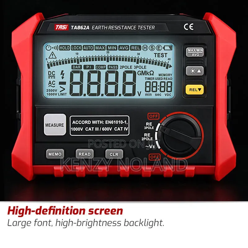 Ta862a High Quality Digital Ground Resistance Tester