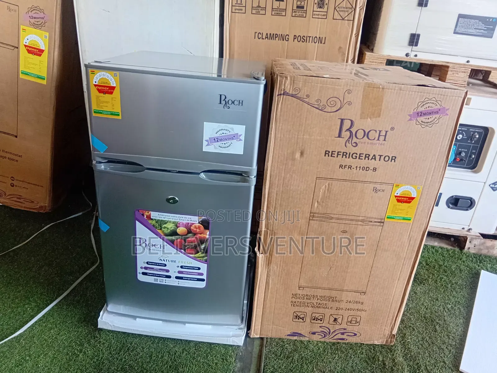Roch 85l Energy-Saving Double Door Fridge – RFR-110d-B 85l