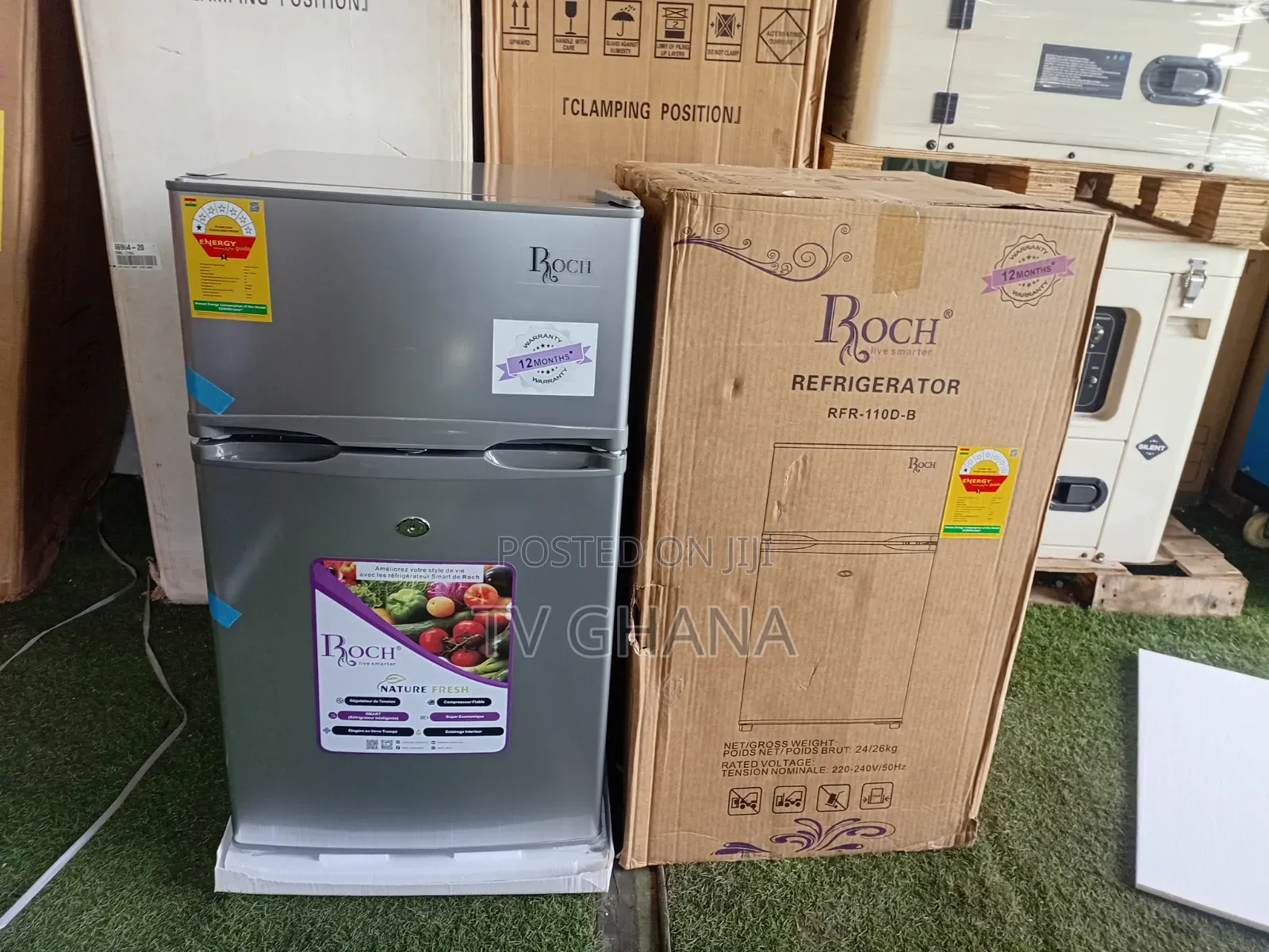 Roch Silent Double Door Fridge85l — Peaceful Cooling Experience85l