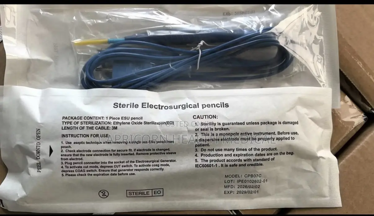 Diathermy or Electrosurgical Pencil