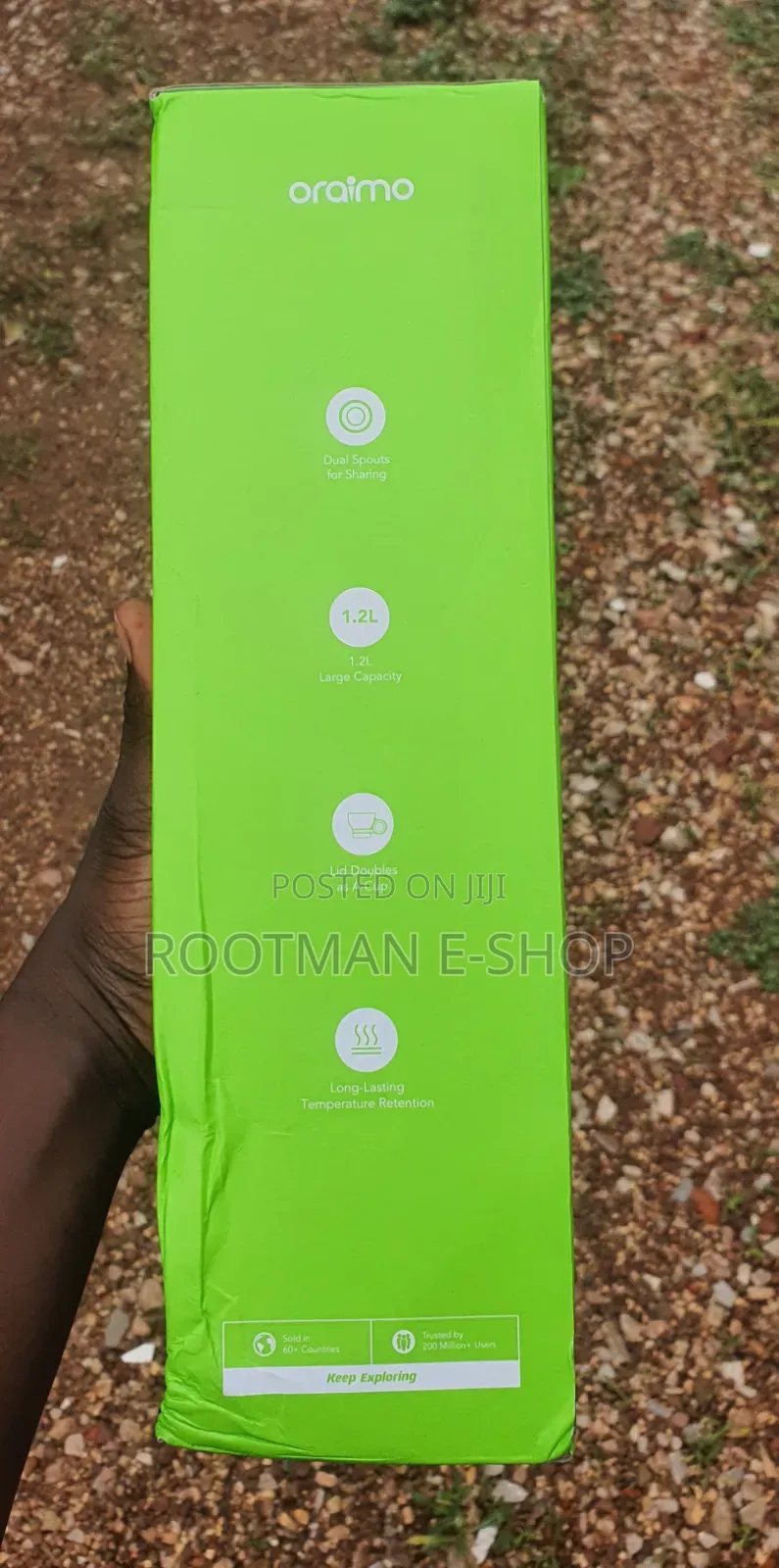 Oraimo Megadrink 1200 Leakproof Portable 1.2l Water Bottle