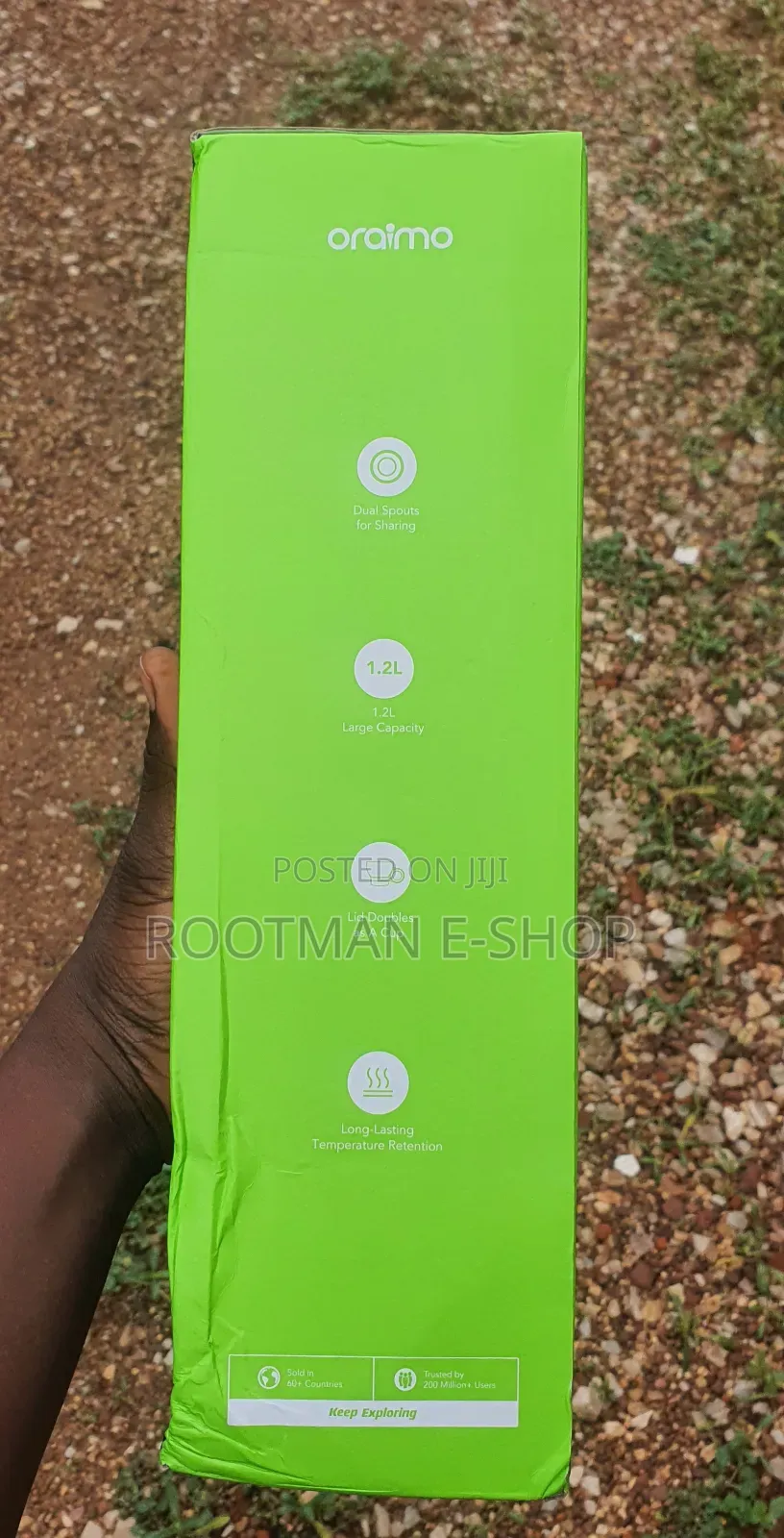 Oraimo Megadrink 1200 Leakproof 1.2l Insulated Water Bottle