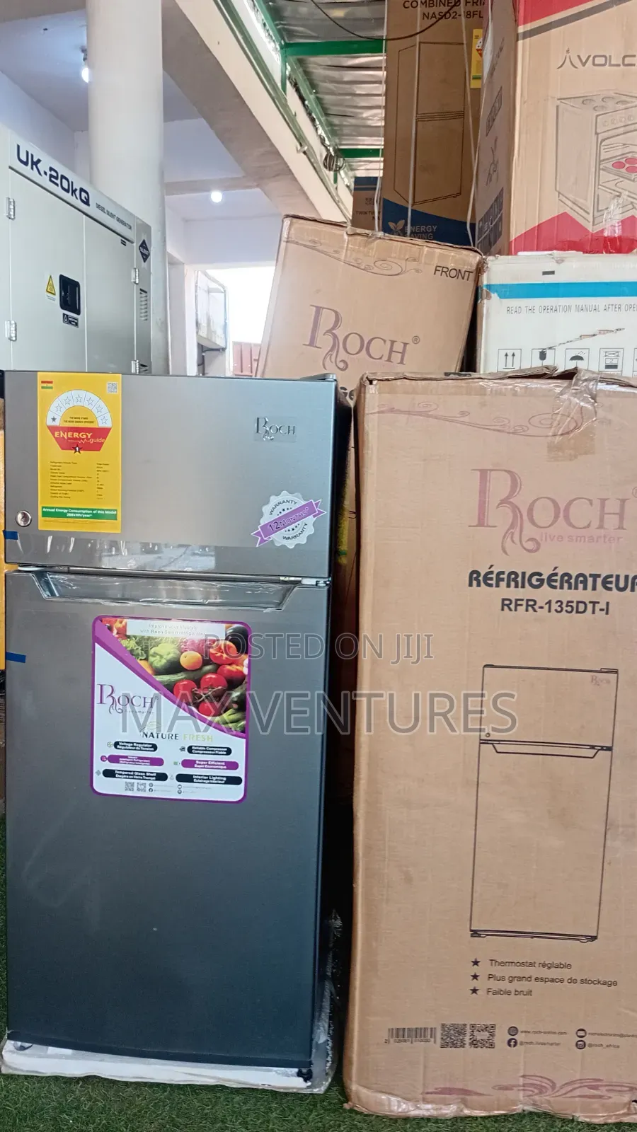 Roch 112l Double Door Fridge – Freshness Guaranteed