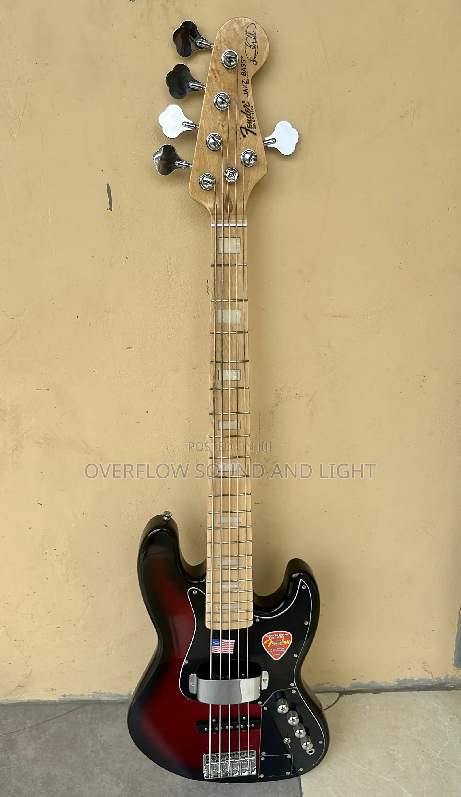 Fender Jazz Bass 5 Strings Active Guitar[Red]