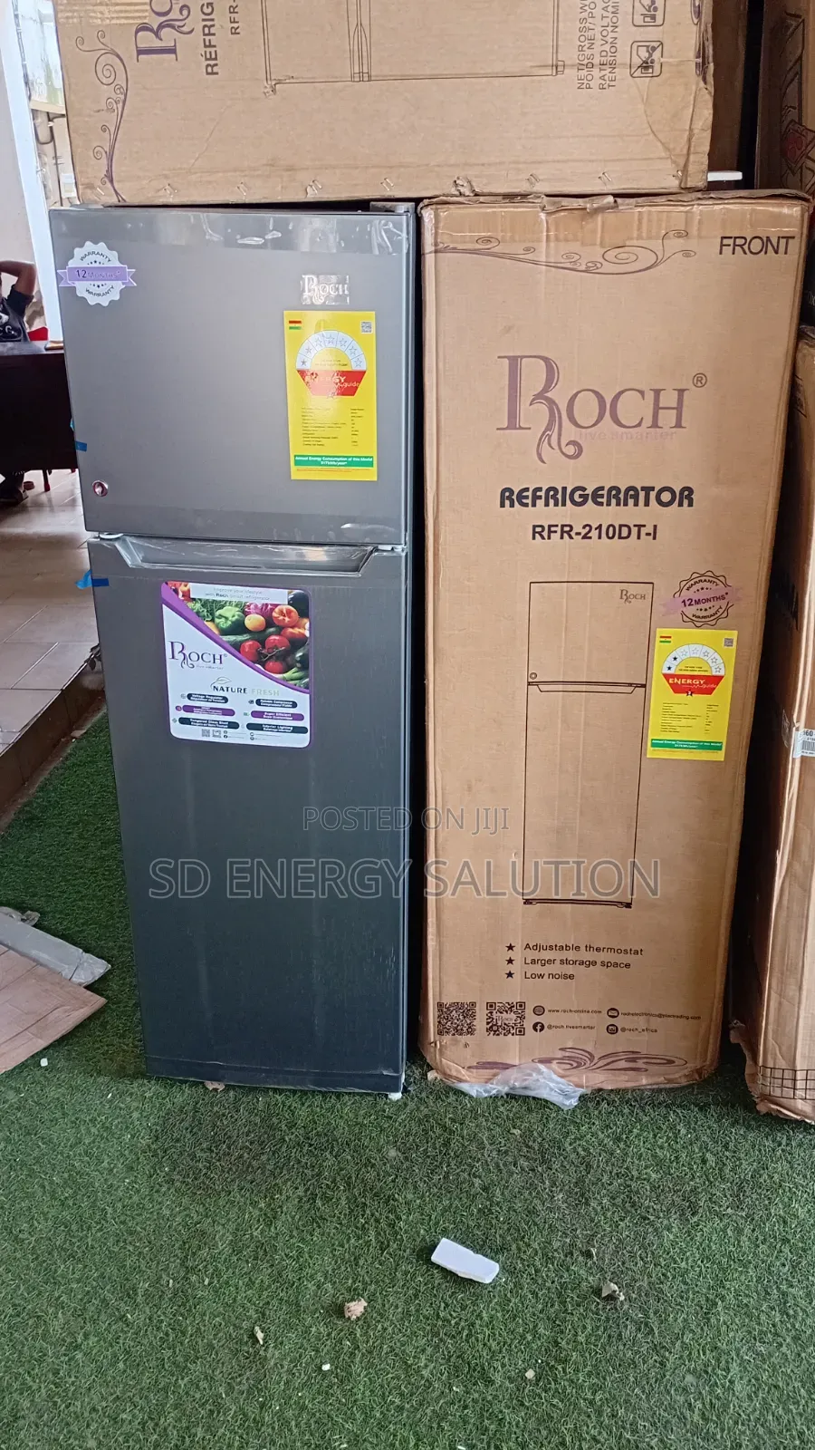 Roch RFR-210dt-I 168l Fridge With Top Freezer 168l