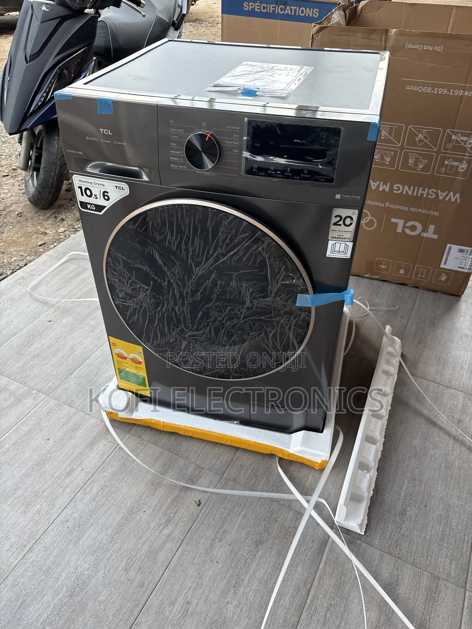 Add Forgotten Garments Mid Cycle in TCL-Front Load Wash-10.5kg Dry 6kg