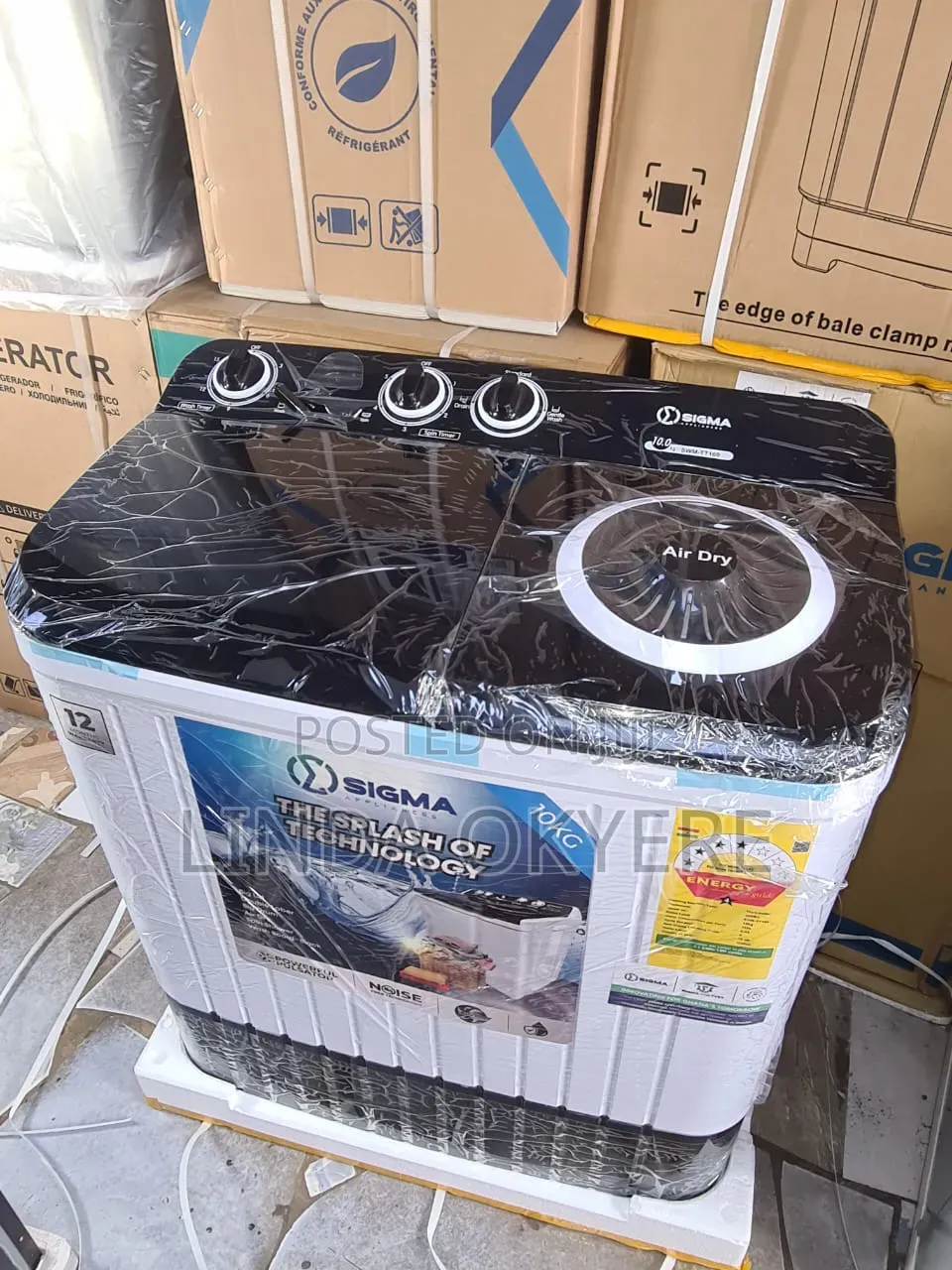 Sigma 10 Kg Twin Tub Semi-Auto Washing Machine