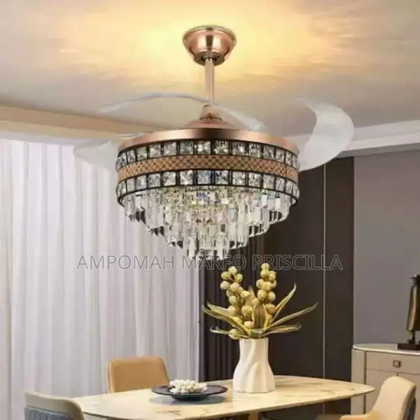 Summer Wind Luxury Chandelier Light With Fan
