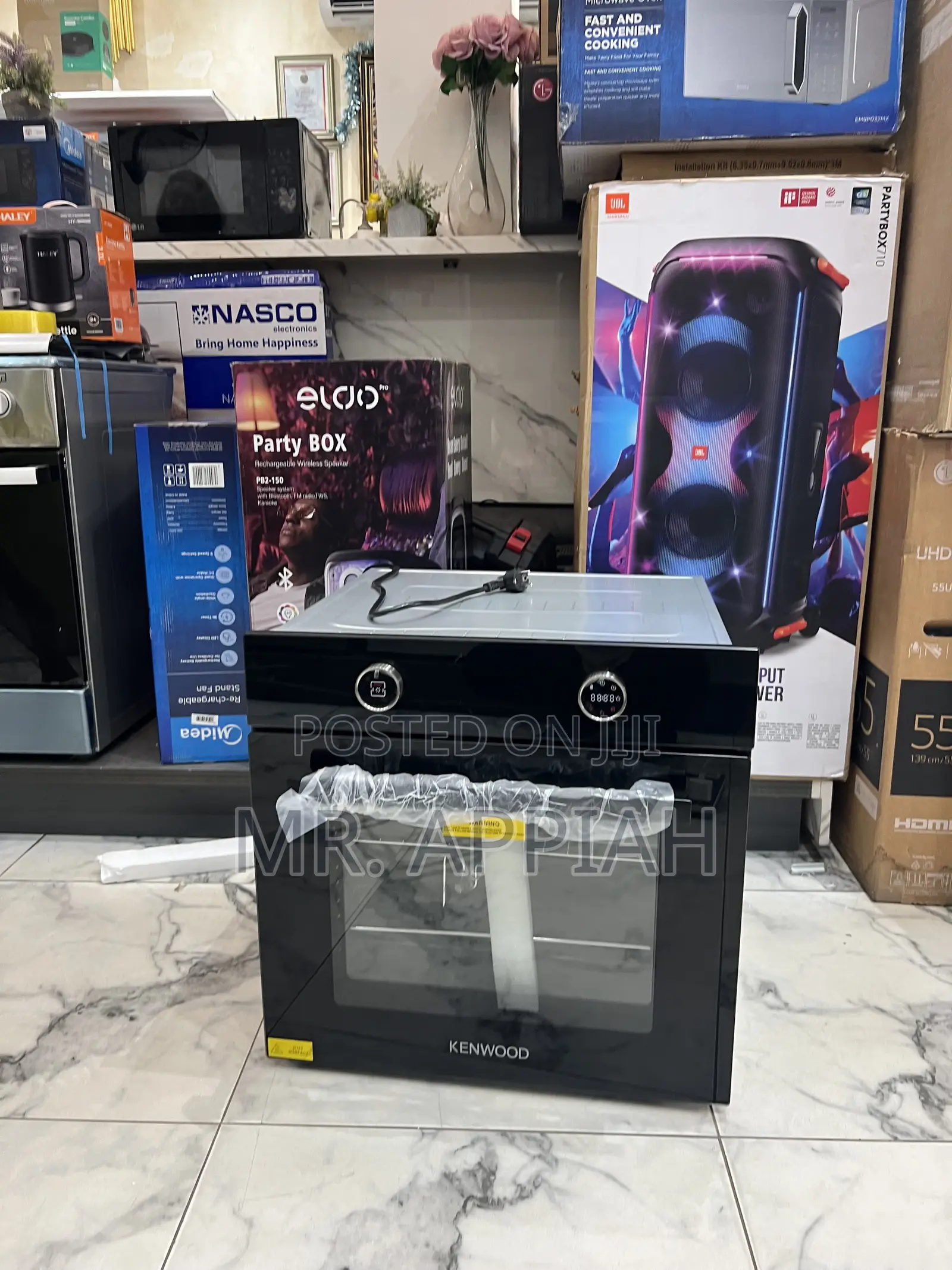 Order Classic Kenwood 90cm Tempered Glass Oven(Black).
