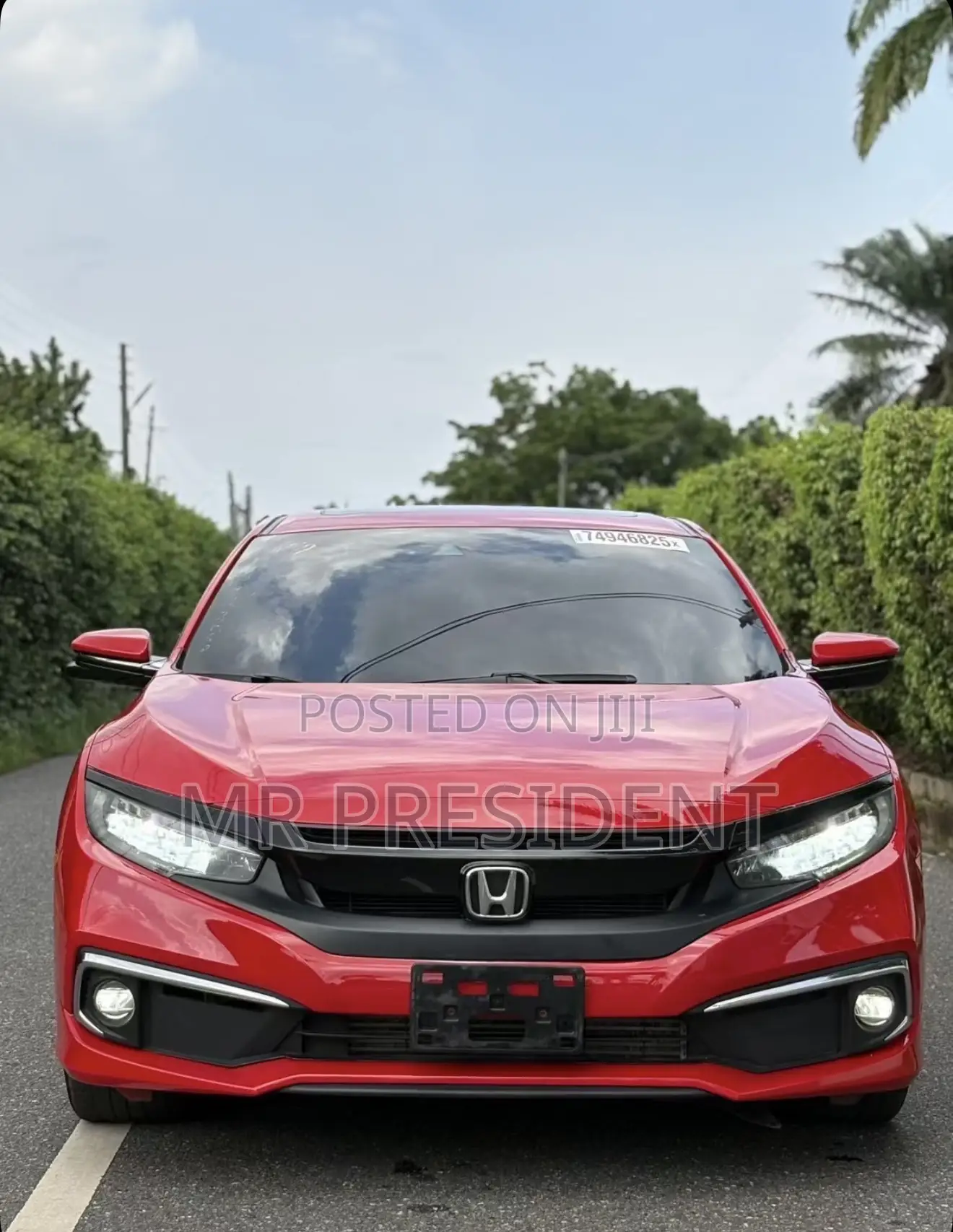 Honda Civic Touring Sedan 2020 Red