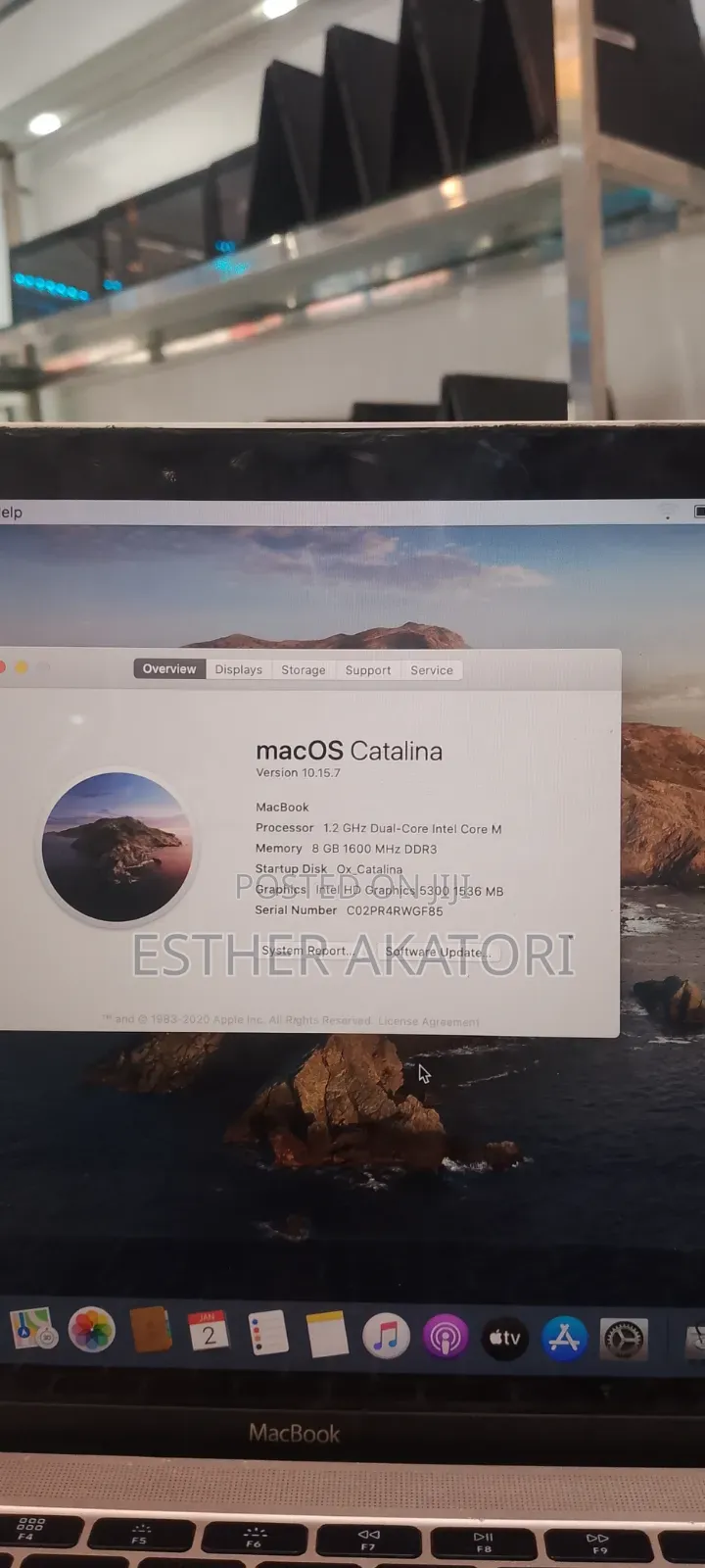 Laptop Apple MacBook 8GB Intel Core M SSD 500GB