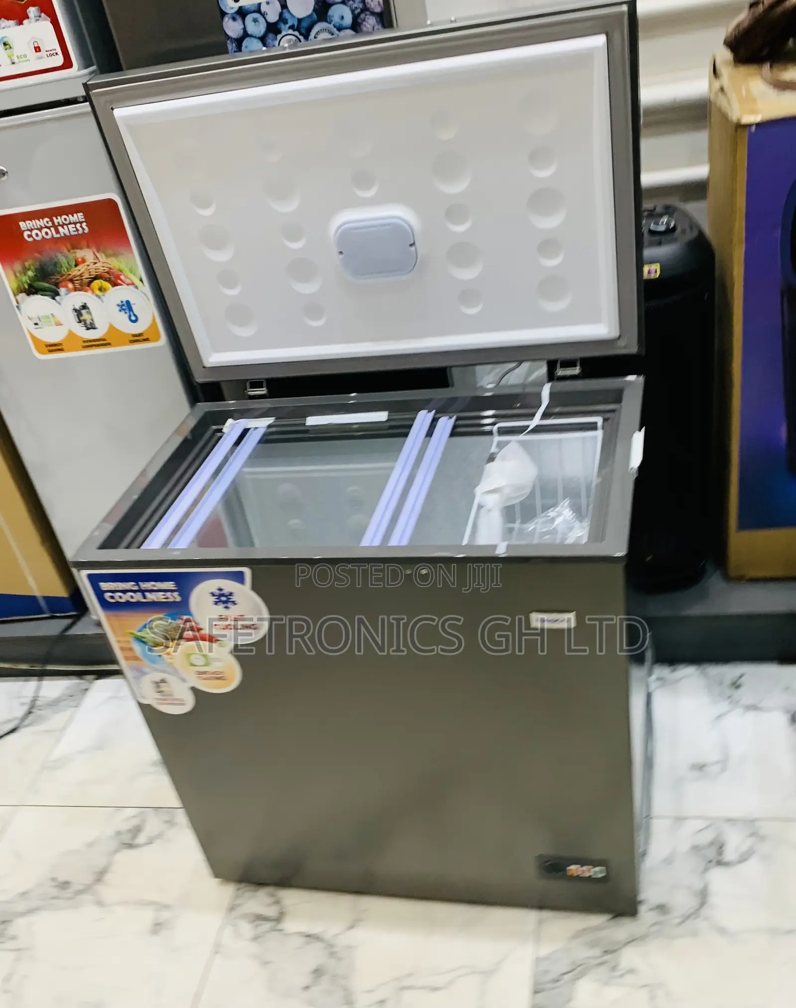 Fabulous Grey Nasco 198-Litre Chest Freezer (Nas-230sk)