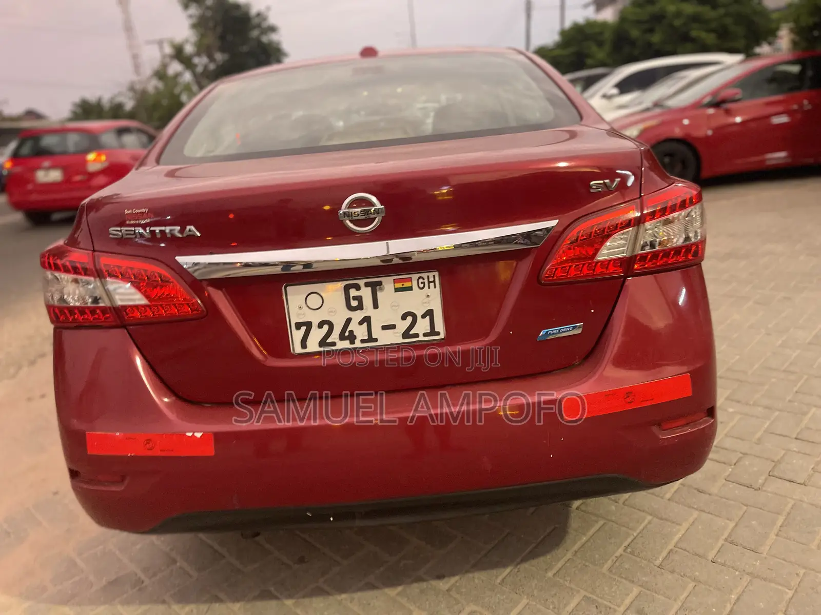 Nissan Sentra SL 4dr Sedan (1.8L 4cyl CVT) 2014 Red